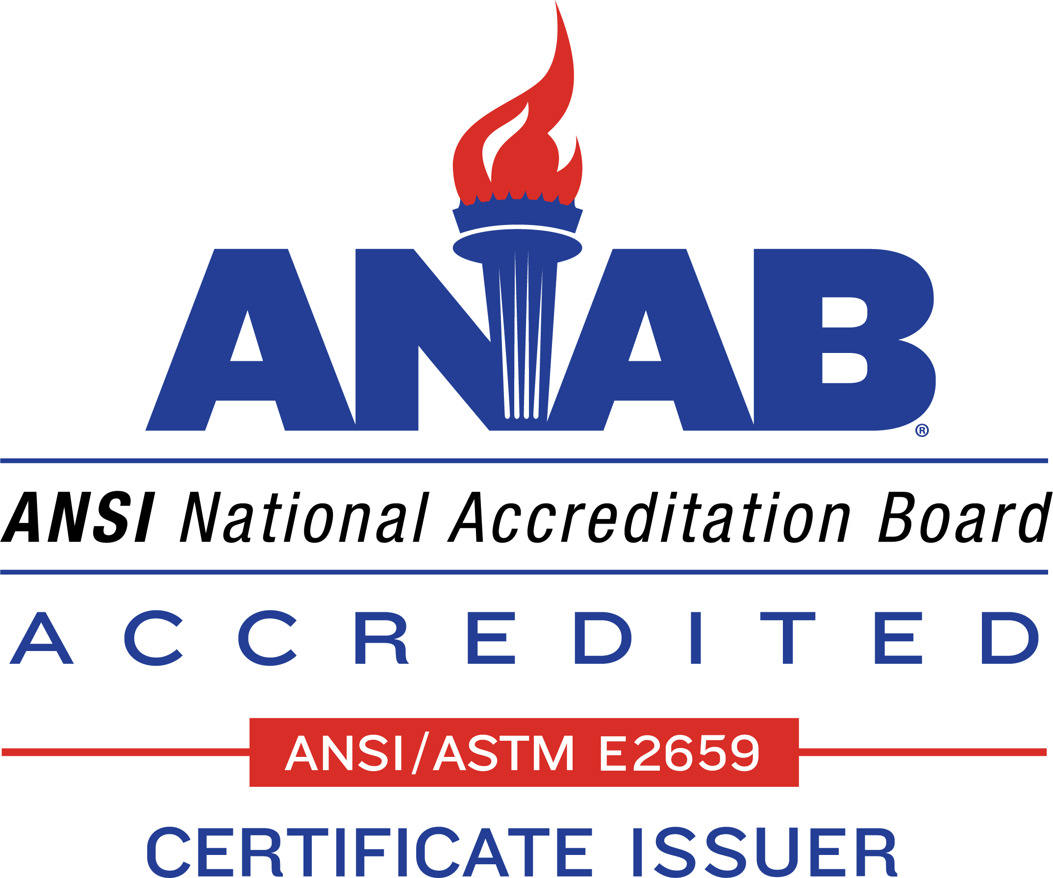 ANAB accredited certificate issuer symbol
